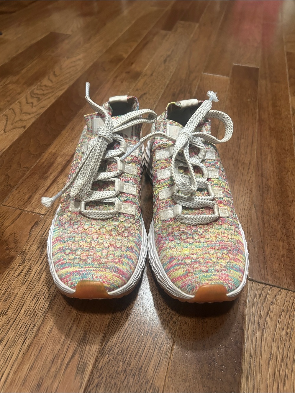 NOBULL women’s Multicolor Knit Sneakers with White Laces